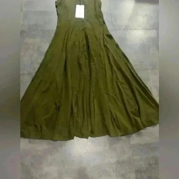 NINETY Percent Woman’s Tencel Single Jersey Paneled Tank Green Dress SZ S - Picture 4 of 11